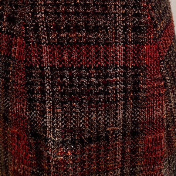 Vintage Orange & Brown Plaid Skirt - Picture 5 of 7